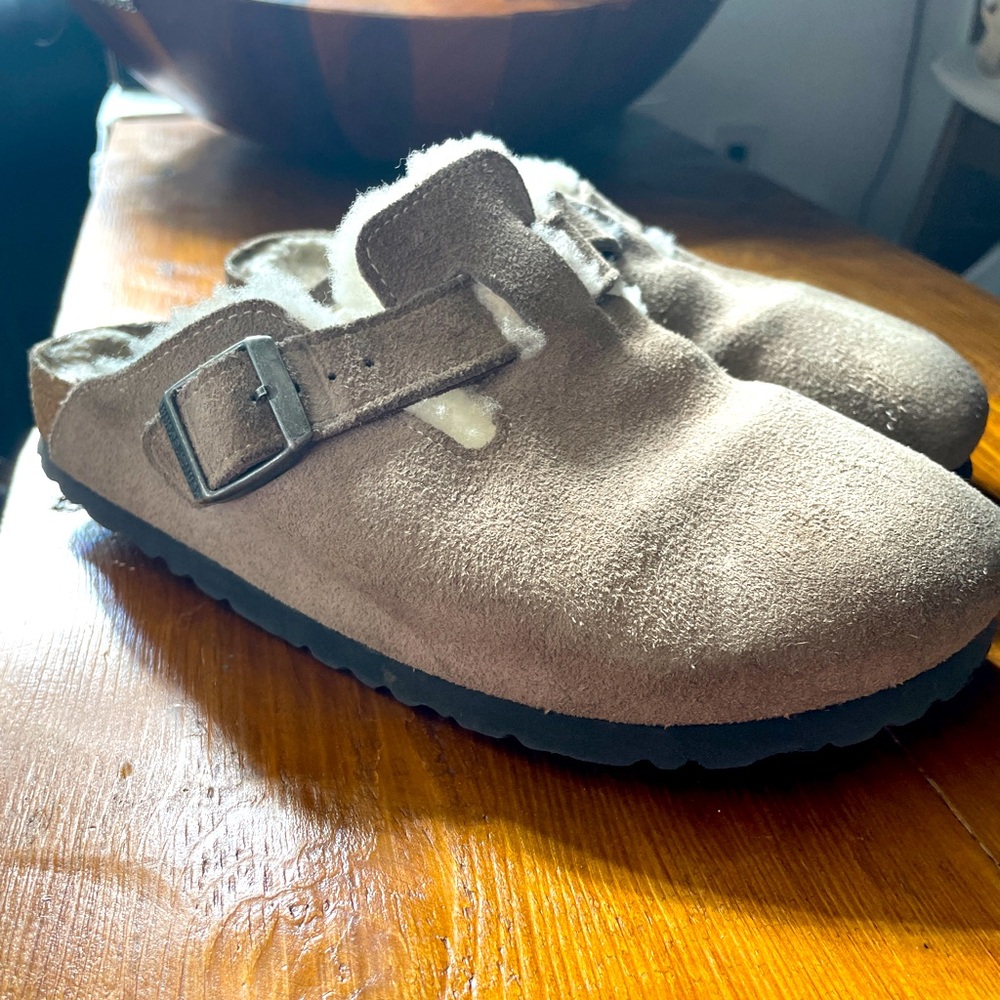 Birkenstock Boston clogs shearling